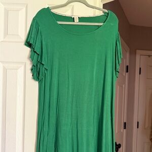 Westbound Green Midi Dress